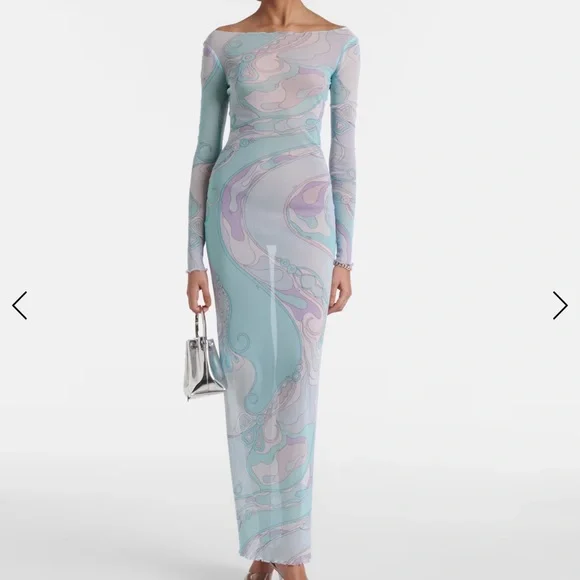 Pucci Orchidee tulle maxi dress - Picture 2 of 2